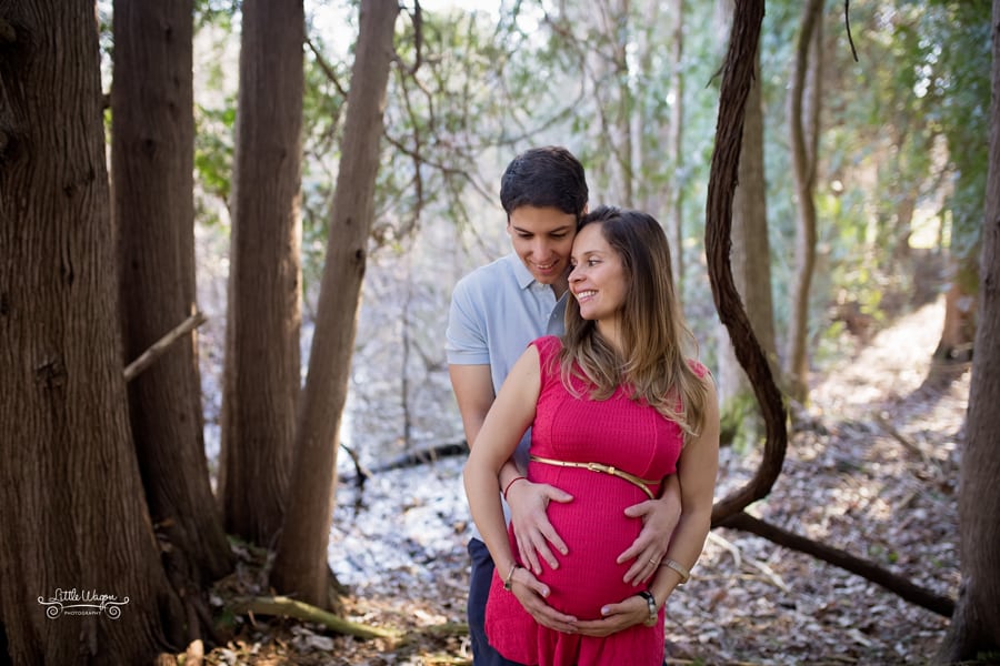 maternity photography, mom & dad hands on the belly