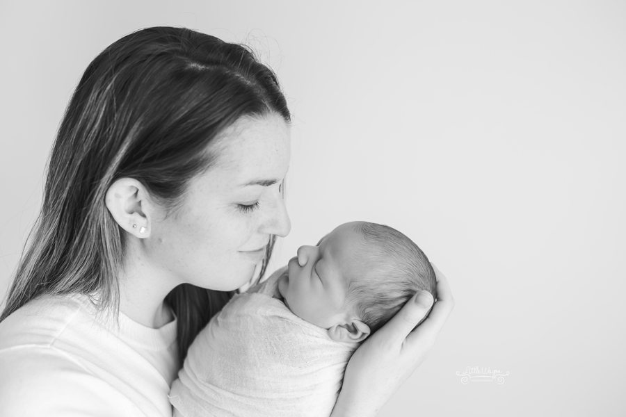 baby and mom, newborn photography