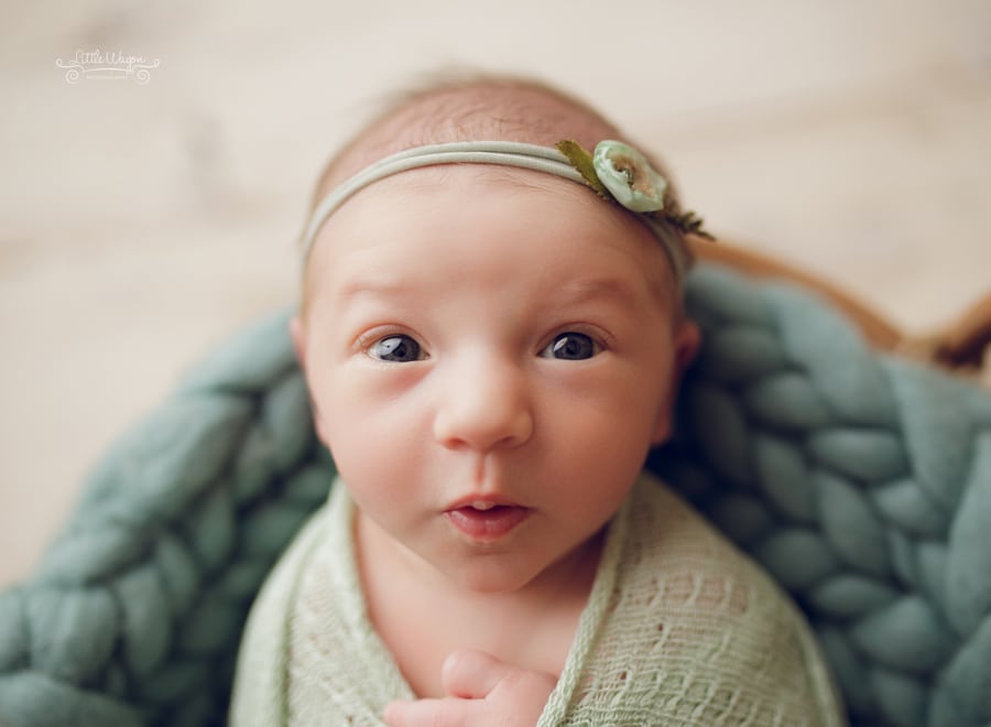 newborn photography, baby's face